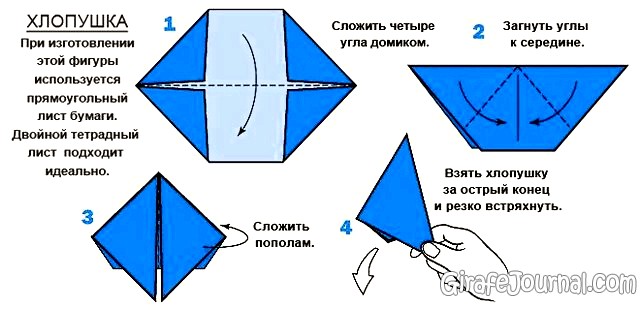 Как сделать хлопушку из бумаги своими руками поэтапно: схема с видео