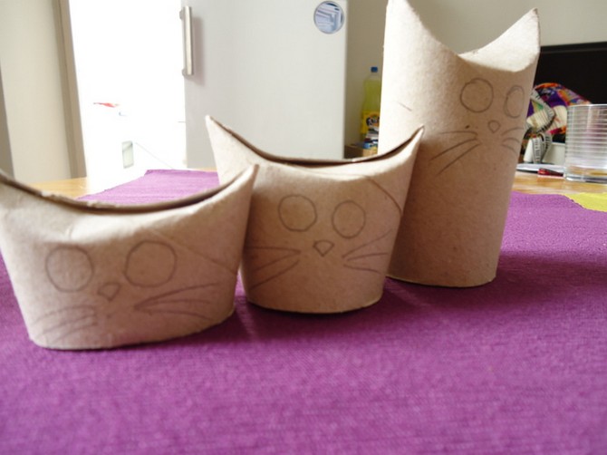 Как сделать кошку из бумаги своими руками: шаблоны для начинающих