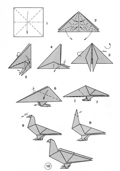 мир оригами схемы