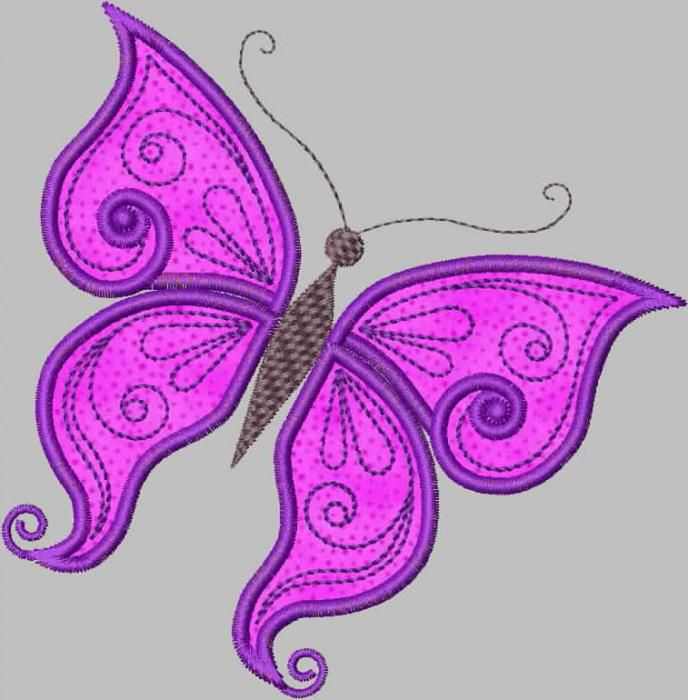 аппликация бабочка из цветной бумаги