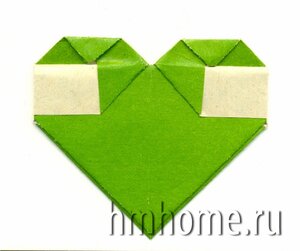 Сердце оригами - альбомный уголок