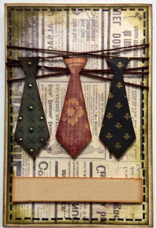 Открытка с галстуками