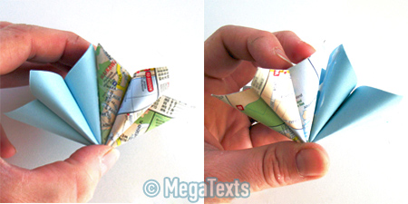 оригами кусудама схема сборки