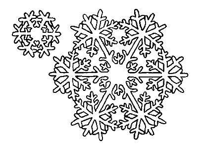 Снежинка из бумаги 4