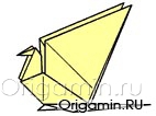 схема оригами журавля
