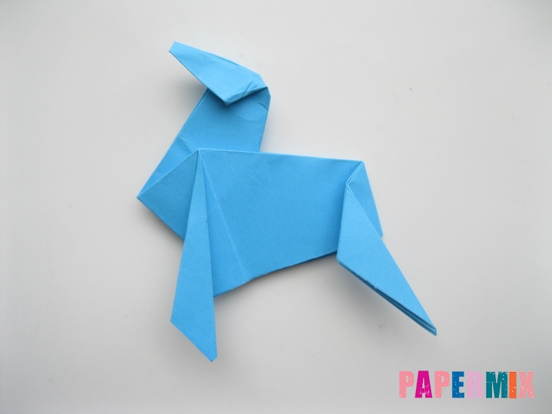 Как сделать оленя из бумаги (оригами) поэтапно - шаг 14