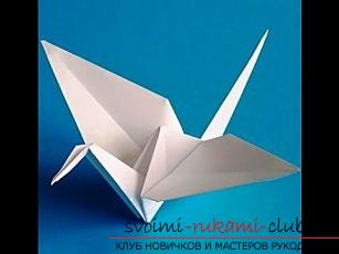 Как сделать лебедя из бумаги при помощи техники оригами. Фото №2