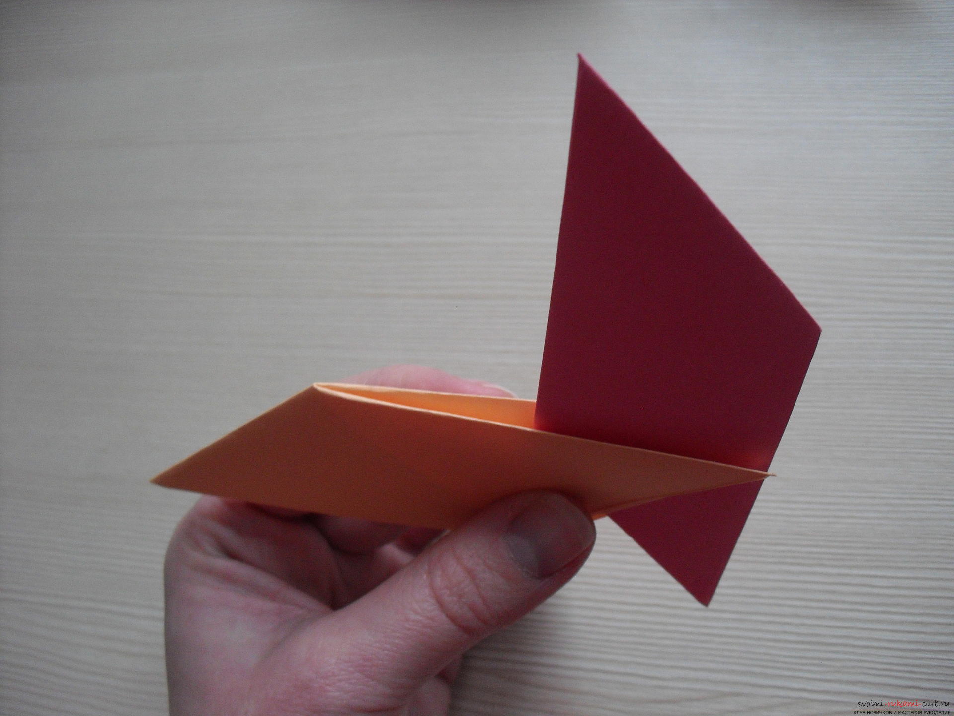 Этот мастер-класс расскажет как создать простое модульное оригами - трансформер.. Фото №11