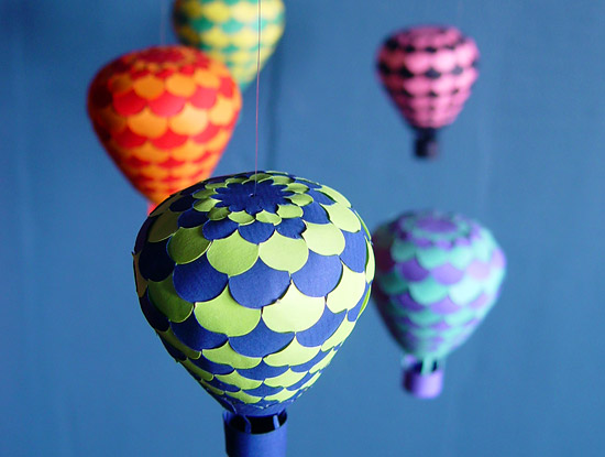 объемные фигуры воздушных шаров из бумаги