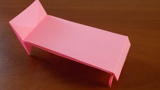 Как сделать кровать из бумаги для кукол. Оригами кровать из бумаги своими руками