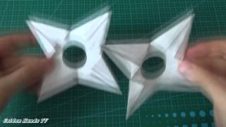 Как сделать звёздочку ниндзя из картона или бумаги (сюрикен)