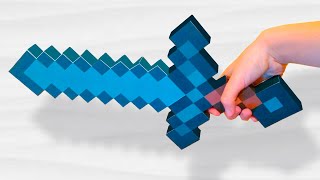 Бумажный Minecraft: Как сделать меч из бумаги?