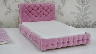 Кровать для кукол Барби, Монстер Хай и.т.д./Bed for dolls Barbie, Monster High, etc.