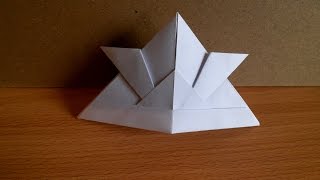 Как сделать шапку из бумаги (Kabuto origami)