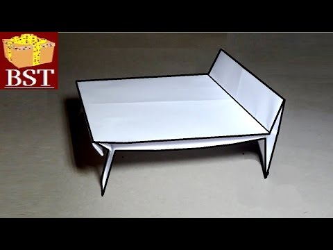 Origami bed of A4 paper ...