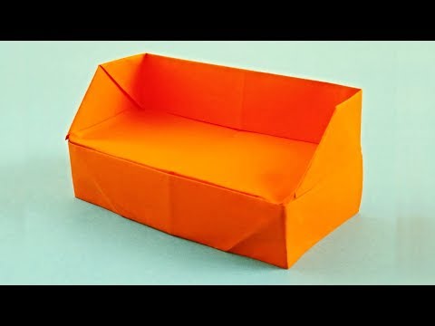How to make doll furniture with your own hands | Sofa from paper | Origami Sofa