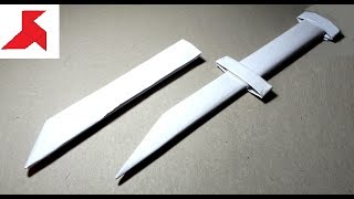 DIY - Как сделать КИНЖАЛ с ножнами из бумаги А4 своими руками?