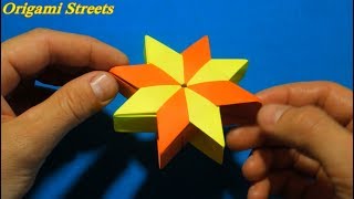 Как сделать Объёмную звезду из бумаги Оригами звезда