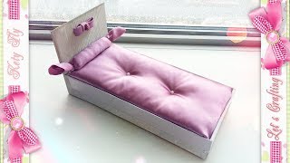 Как сделать кровать для кукол своими руками