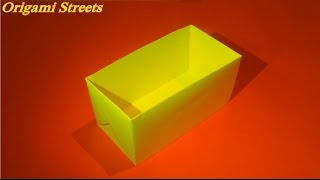 Как сделать коробку из бумаги. Оригами коробка