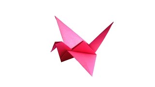Машущая крыльями птица оригами. juravliki.ru
