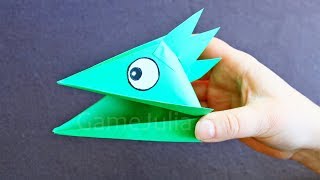Оригами из бумаги Голова Ящерицы