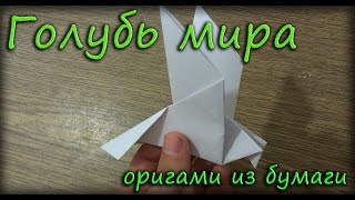 Голубь мира из бумаги - Оригами из бумаги