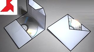Как сделать конверт для cd или dvd диска из бумаги А4?