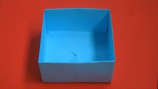 Как сделать коробку из бумаги. Оригами коробка. Origami box.