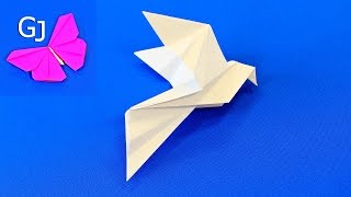 Оригами Голубь мира из бумаги