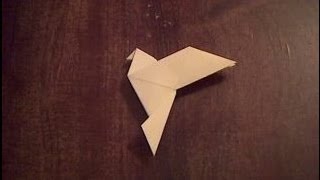 Оригами голубь мира из бумаги Origami dove of peace of paper