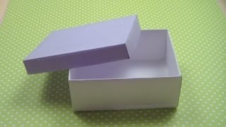 Как сделать КОРОБКУ С КРЫШКОЙ / How to make а Paper Box / ✿ NataliDoma