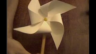 Поделки вертушка из бумаги своими руками или флюгер Pinwheel from paper or vane