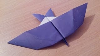 Как сделать птицу оригами, Буревестник, origami bird