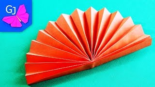 Оригами Веер из бумаги