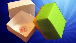 КОРОБОЧКА ИЗ БУМАГИ. Простейшее оригами для начинающих. Видео