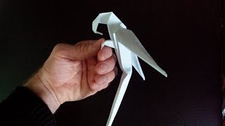 Попугай оригами, origami parrot (Manuel Sigro)