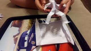 Оригами человечек из бумаги