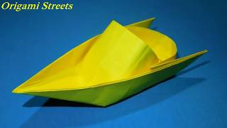 Как сделать катер из бумаги. Оригами катер из бумаги. Origami boat