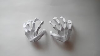 Как сделать из бумаги руку