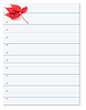 Ноутбук бумаги с красной осенней лианы Вирджиния LEA | Фото