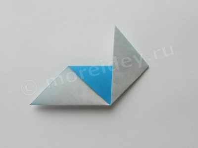 лодка оригами с парусом