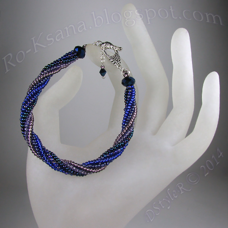 Handcrafted bracelet beaded tubular ndebele rope Браслет спиральный ндебеле жгут Ручная работа бисероплетение подарок девушке