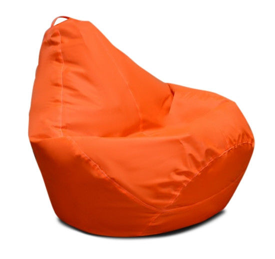 Популярное оранжевое кресло мешок груша