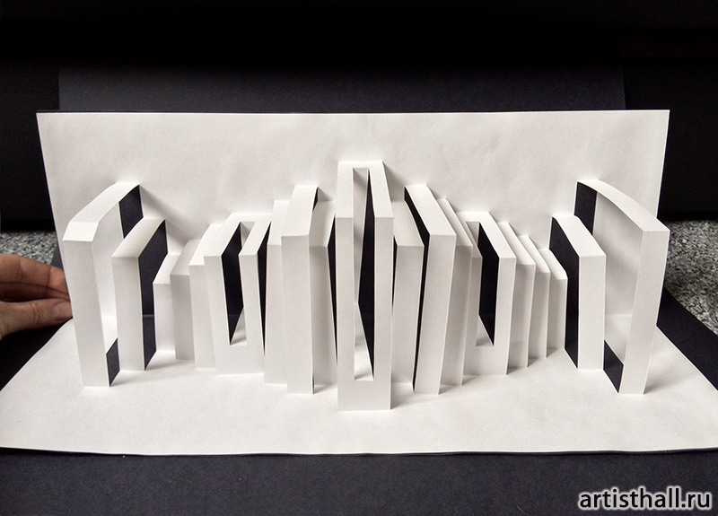 Архитектурные углы в бумажной пластике