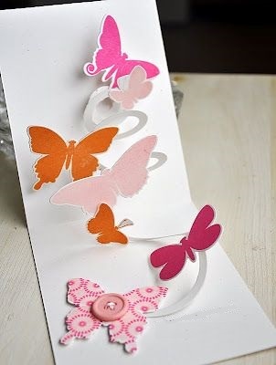 объемная открытка с бабочкой