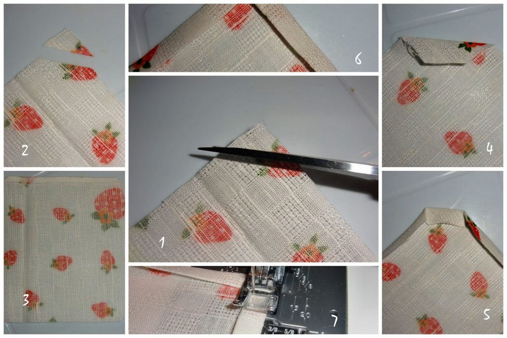 Как сшить салфетку на стол из ткани
