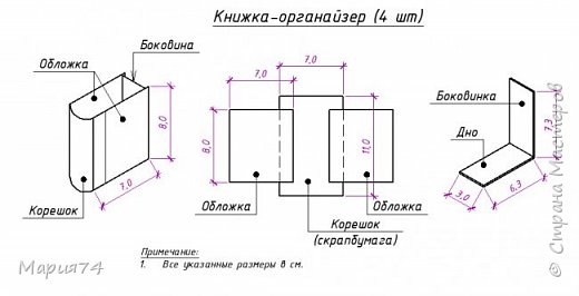 Органайзер из картона своими руками: мастер-класс с выкройками