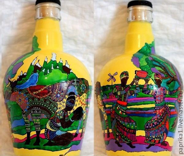 Трафареты для точечной росписи для начинающих бутылок и шкатулки в фото