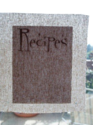Обложка для тетради с рецептами своими руками